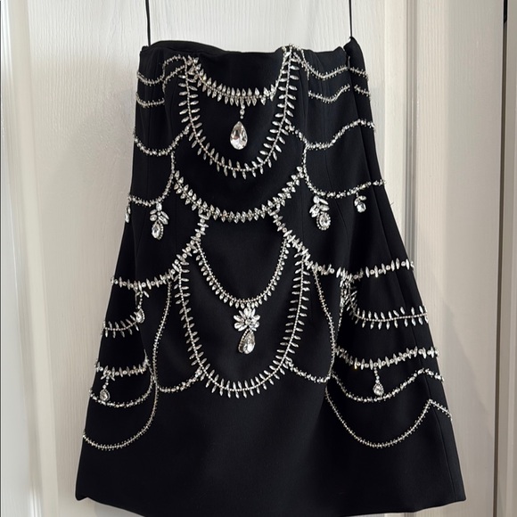 Simkhai Black Arta Dress with Silver Embellishments - Picture 1 of 6
